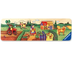 Ravensburger medinė dėlionė „Mano pirmoji ferma“, 5 det., nuo 1,5 m.