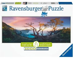 Ravensburger panoraminė dėlionė „Rūgštinis Idženo ežeras, Java“, 1000 det.