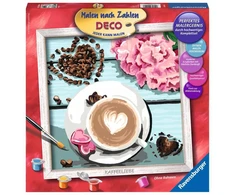 Ravensburger tapyba pagal skaičius „Meilė kavai“, 30×30 cm
