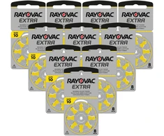Rayovac Extra elementai klausos aparatams PR70 10, 8 vnt.