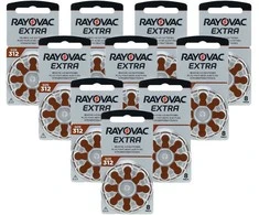 Rayovac Extra 312 klausos aparatų baterijos, rinkinys 80 vnt.