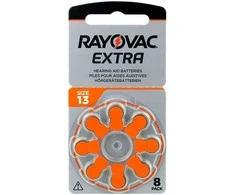 Rayovac Extra Advanced 13 klausos aparatų baterijos, 80 vnt.