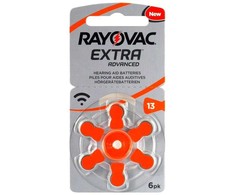 Elementai klausos aparatams RAYOVAC Extra, 13 PR48, 60 vnt.