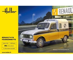 Renault 4 F4 Fourgonnette surenkamas furgono modelis Heller 1/24 82700