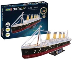 Revell 3D dėlionė RMS Titanic su LED apšvietimu, 266 detalių, 10+