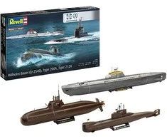 Revell 70 m. Bundeswehr povandeninis Type 206A „Wilhelm Bauer“ 1:144, 05186