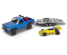 Revell '78 Chevy 4x4 pikapas su Malibu GP Virage ir priekaba 1:25 rinkinys