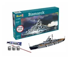 Revell Bismarck laivo modelio dovanų rinkinys 1:1200