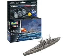 Revell Gneisenau mūšinis laivas 1:1200 – dovanų rinkinys su dažais