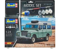 Revell Land Rover Series III 1:24 dovanų rinkinys su dažais ir klijais (67047)