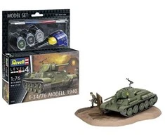 Revell T-34-76 1940 dovanų rinkinys 1:76 su klijais ir dažais