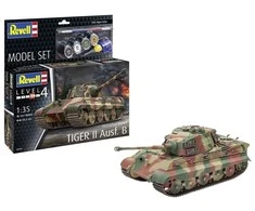 Revell Tiger II Ausf.B Henschel bokštas - dovanų rinkinys 1/35 (63249)