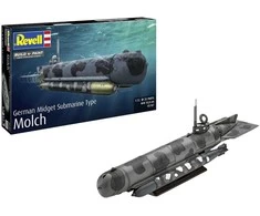 Revell vokiečių mini povandeninis laivas Type Molch 1/72 – surinkimo rinkinys