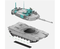 RFM M1A2 SEP V2 Abrams JAV pagrindinis kovos tankas 1/35 plastikinis modelis