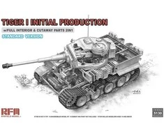 RFM Rye Field 1/35 Tiger I ankstyvas plastikinis tanko modelis su interjeru