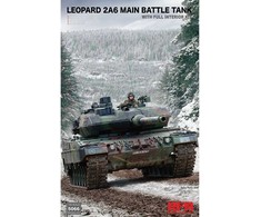 RFM Rye Field Leopard 2A6 tanko modelis su interjeru 1/35