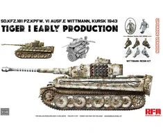 RFM Rye Field Tiger I Early Kurskas 1943 1/35 surenkamas plastikinis modelis