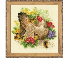 RIOLIS – Create It Yourself – Siuvinėjimo rinkinys „Višta“ 1480 (30x30 cm)