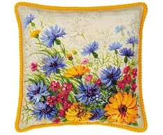 RIOLIS - Create It Yourself - Siuvinėjimo rinkinys „Pagalvė - maurų pieva“ 1413 (40x40 cm)
