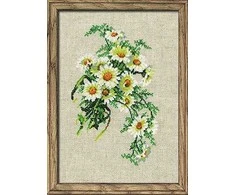 RIOLIS - Create It Yourself - Siuvinėjimo rinkinys „Ramunių puokštė“ 582 (21x30 cm)