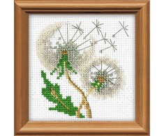 RIOLIS – Create It Yourself – Siuvinėjimo rinkinys „Kiaulpienės sėklos“ 1319 (10x10 cm)