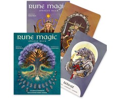 Us Games Systems Dvasinės Kortos - Rune Magic Oracle 24 Kortos su Gidu 15.2 x 20.1 x 2.8 cm