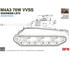 Rye Field Model tanko M4A3 Sherman 76W VVSS (vėlyvas), 1/35, RFM-5132