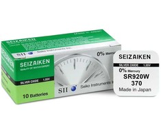 Seizaiken 370 SR920W sidabro oksido laikrodžių baterijos 10 vnt.