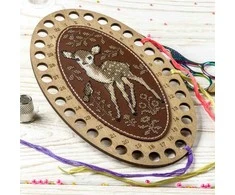 Siūlų organizatoriaus siuvinėjimo rinkinys su dirbtine oda Wonderland Crafts