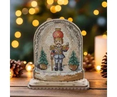 Siuvinėjimo kryželiu rinkinys ant medžio su karoliukais – Wonderland Crafts