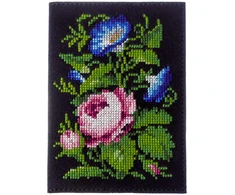 Siuvinėjimo kryželiu rinkinys – eko odos paso viršelis Wonderland Crafts