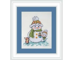 Siuvinėjimo kryželiu rinkinys Winter Walk, 11x12 cm, NeoCraft