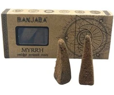 Banjara Miros smilkalų piramidės kūgiai – raminantis aromatas meditacijai (10 vnt.)