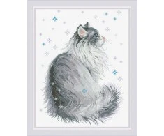 Snowy Meow siuvinėjimo rinkinys iš RIOLIS Nr.: 1912