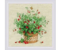 Strawberries in a Pot siuvinėjimo rinkinys iš RIOLIS Nr.: 1984