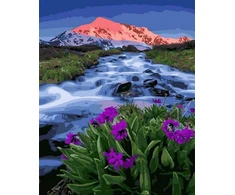 SuperColor Tapyba Pagal Skaičius: „Kalnų upelis“ 40x50 cm
