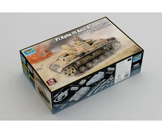 Surenkamas tanko modelis Pz.Kpfw.III Ausf.N Tunisas 1/16 Trumpeter 00957