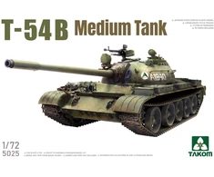 Surenkamas vidutinio tanko T-54B plastikinis modelis Takom 1/72 5025