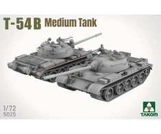 Surenkamas vidutinio tanko T-54B plastikinis modelis Takom 1/72 5025