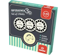 Svoora Optiviewer retro 3D akinių iliustracijų diskai, 3 vnt.