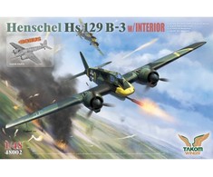 Takom Henschel Hs 129 B-3 1/48 su interjeru, plastikinis modelis 48002