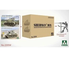 Takom Sherman M4A1(76W) HVSS + M1 Super Sherman 1/35 rinkinys, 1/16 įgula