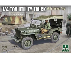 Takom Willys Jeep su brezentiniu stogu surenkamas modelis 1/35 2214
