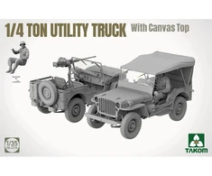 Takom Willys Jeep su brezentiniu stogu surenkamas modelis 1/35 2214