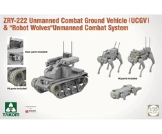 Takom ZRY-222 bepilotė kovos sausumos mašina su robotais vilkais 1/35