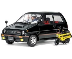 Tamiya Honda City Turbo su Motocompo 1/24 plastikinis surenkamas modelis