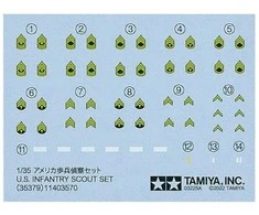Tamiya JAV pėstininkų žvalgai 1:35 figūrėlių rinkinys 35379