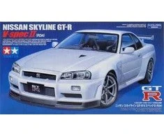 Tamiya Nissan Skyline R34 GT-R V Spec II plastikinis modelis 1/24