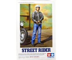 Tamiya Street Rider 1/12 plastikinis motociklininko modelis kolekcionieriams