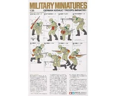 Tamiya Vokiečių šturmo kariai 1/35 plastikinis rinkinys 35030